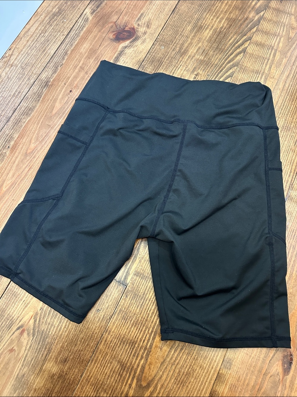 Black High-Rise Bike Shorts - Picture 7 of 7
